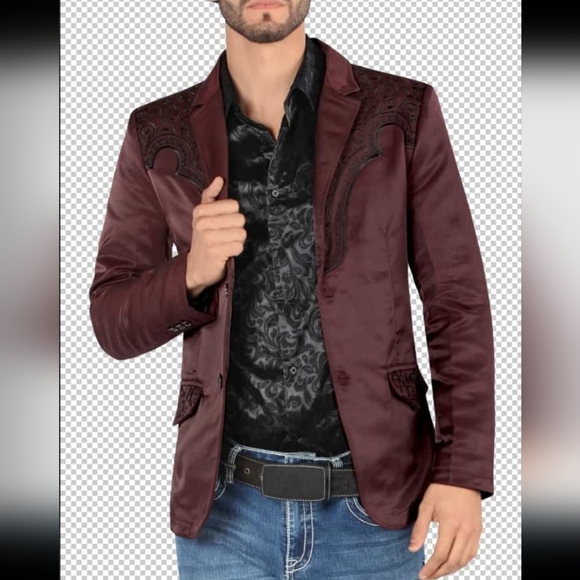 Other - Men's Western Embroidered Blazer